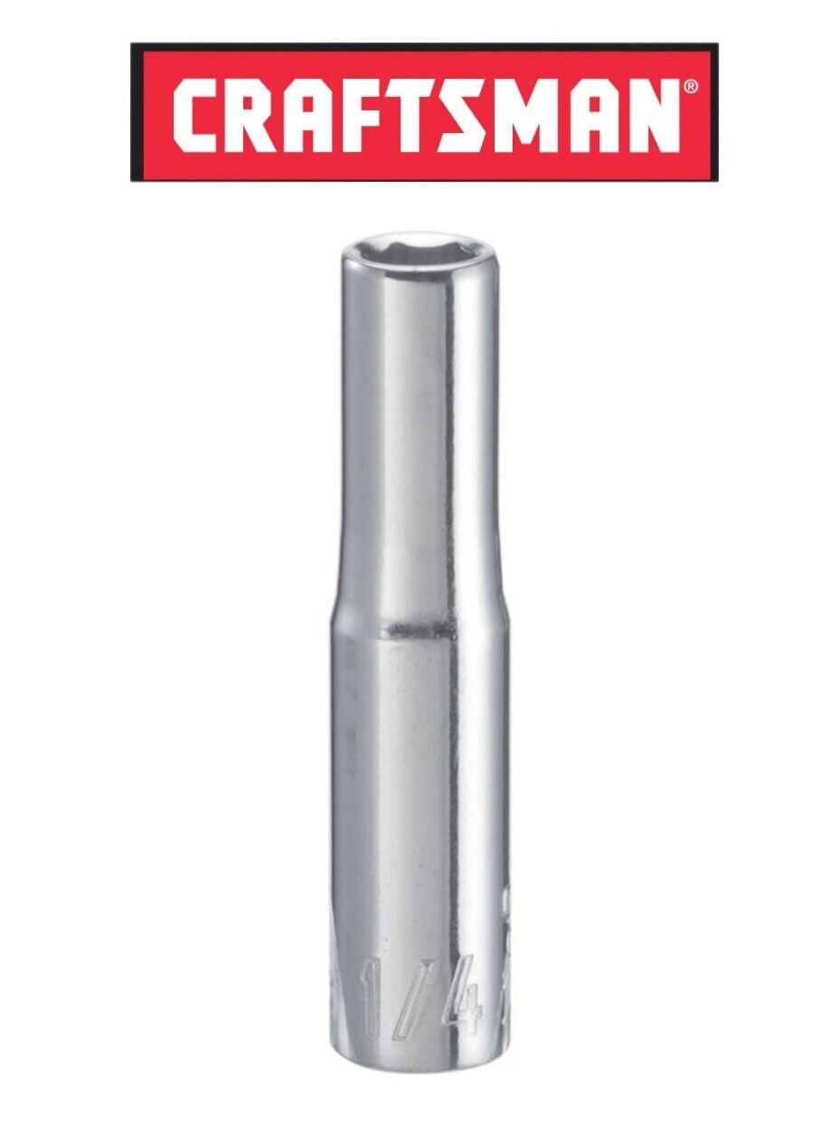New Craftsman Socket CMMT 1/4 Drive Shallow Deep 6 pt Metric MM / Inch Choose Size