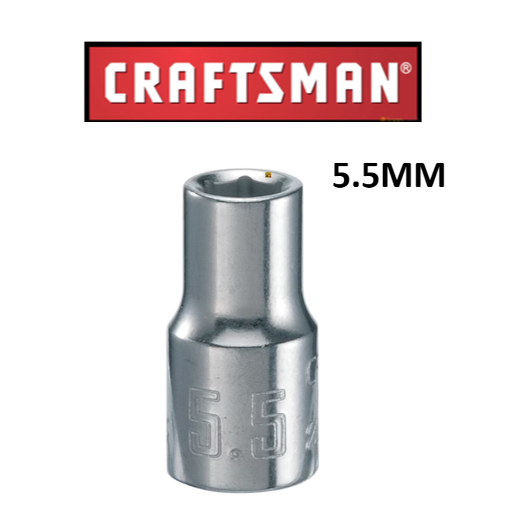 New Craftsman Socket CMMT 1/4 Drive Shallow Deep 6 pt Metric MM / Inch Choose Size
