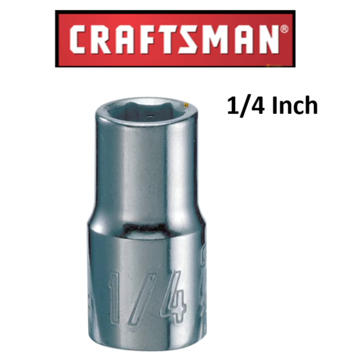 New Craftsman Socket CMMT 1/4 Drive Shallow Deep 6 pt Metric MM / Inch Choose Size