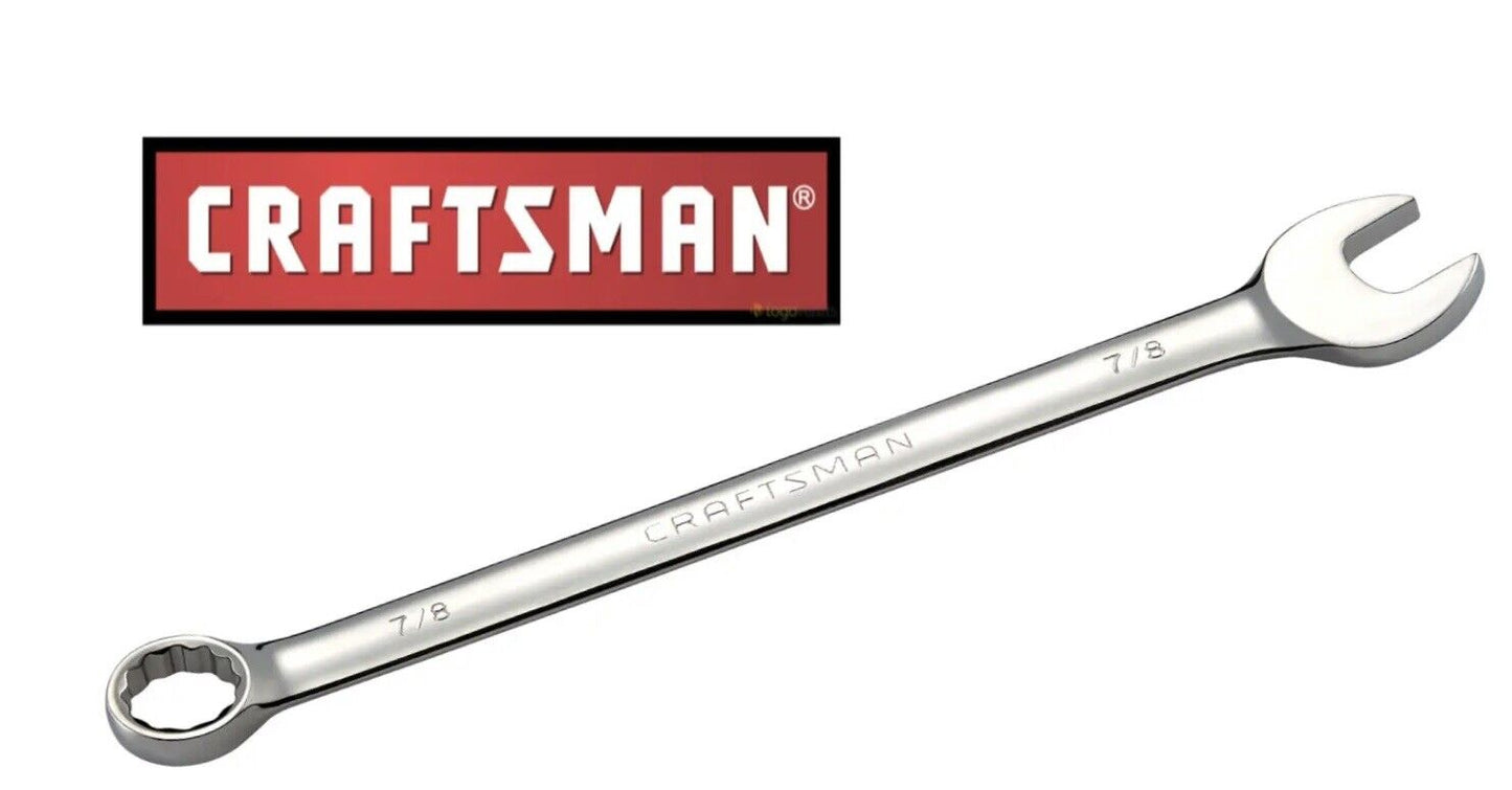 New Craftsman Combination Wrench 12 Point SAE Standard Inch Polished Pick Size